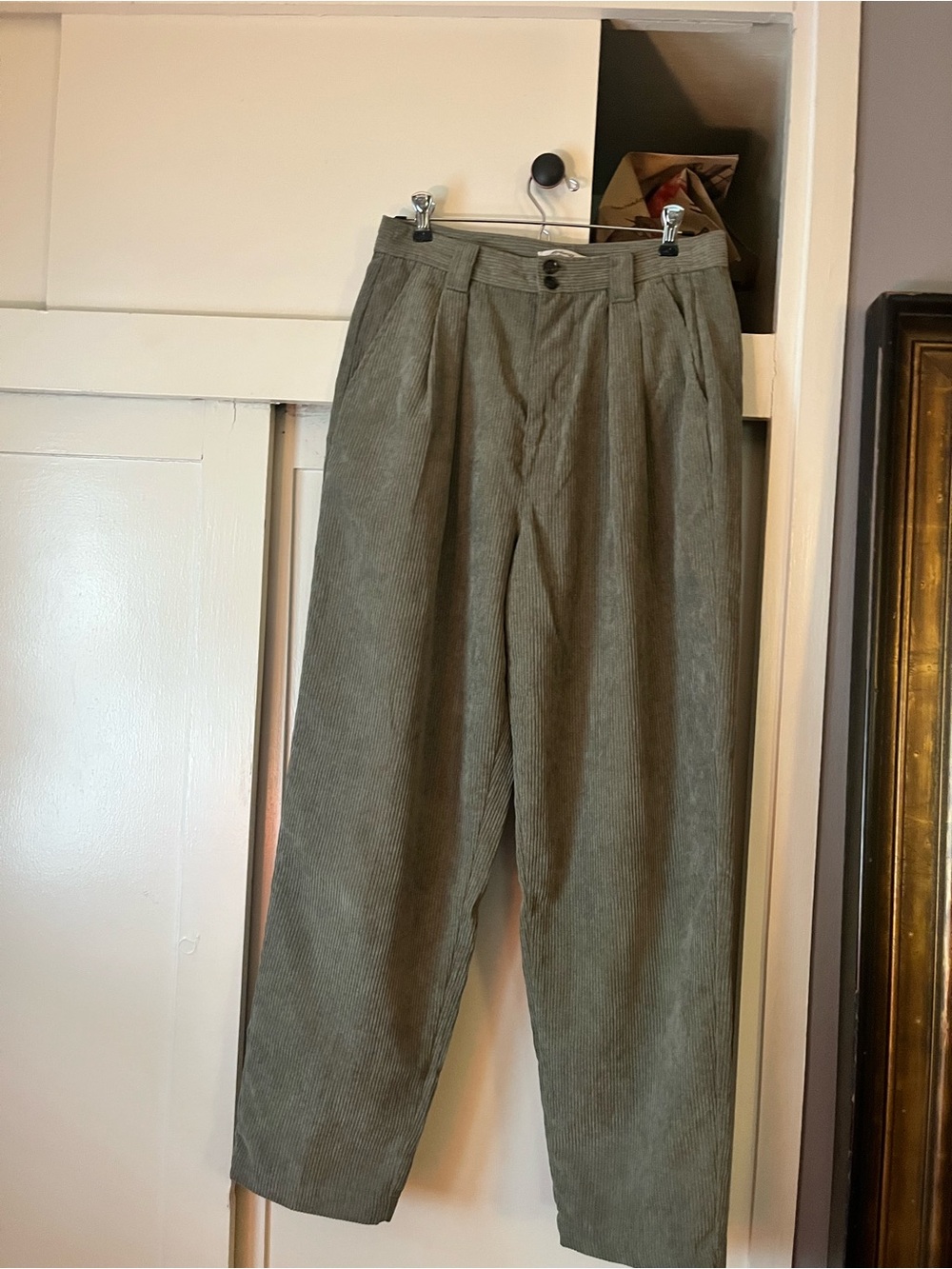High waisted trousers
